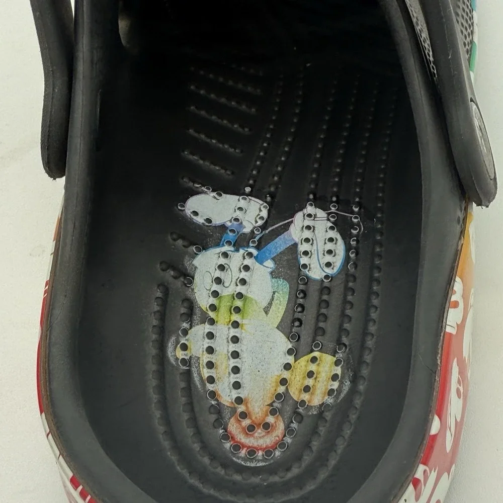Crocs Classic Disney Mickey Mouse Rainbow Celebration Clogs Size 3